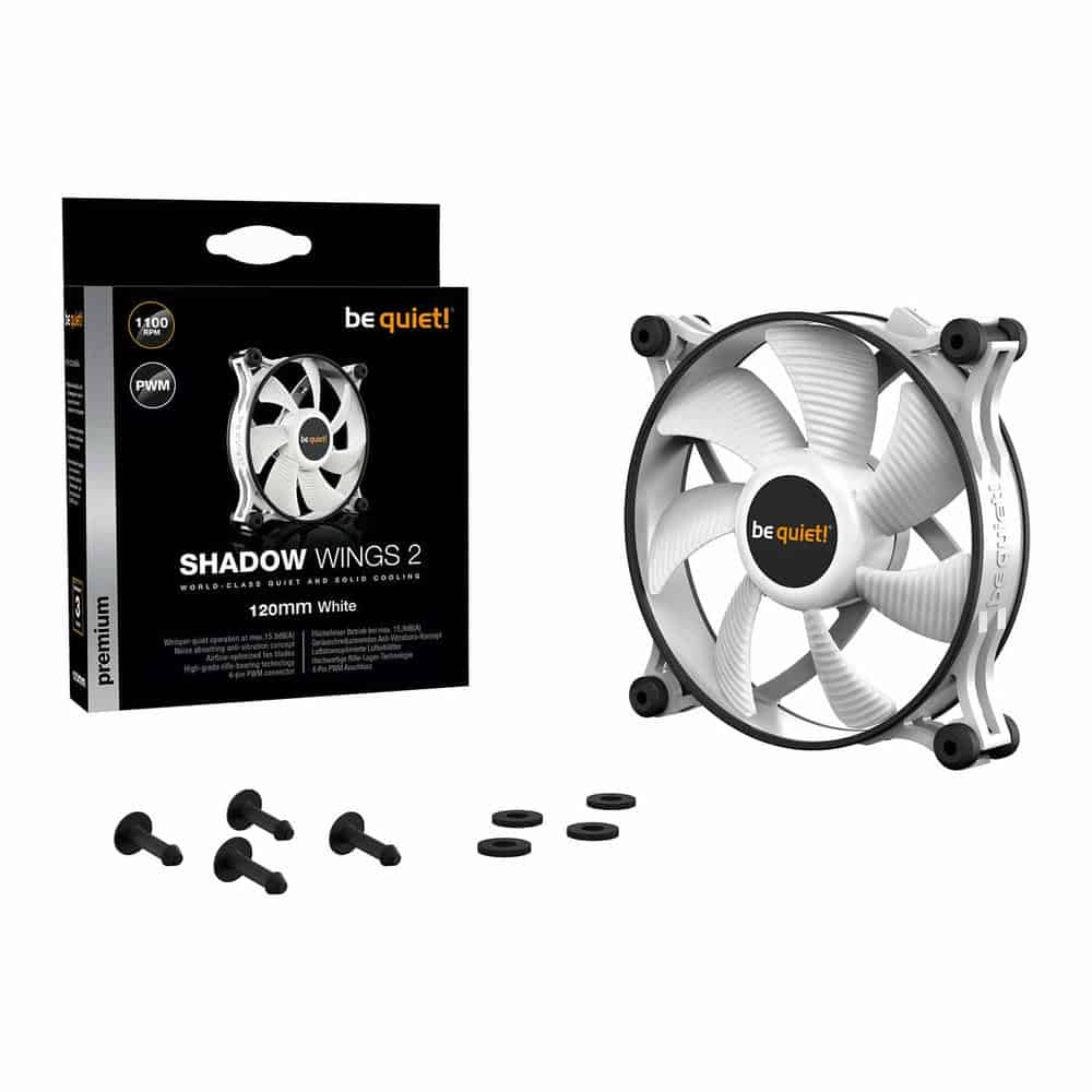 (image for) be quiet! Shadow Wings 2 120mm Silent White PWM Case Fan